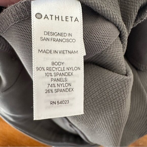 Athleta Gray Leggings‎ with High-Waisted Design and Smooth Stretchy Fabric - Picture 8 of 9